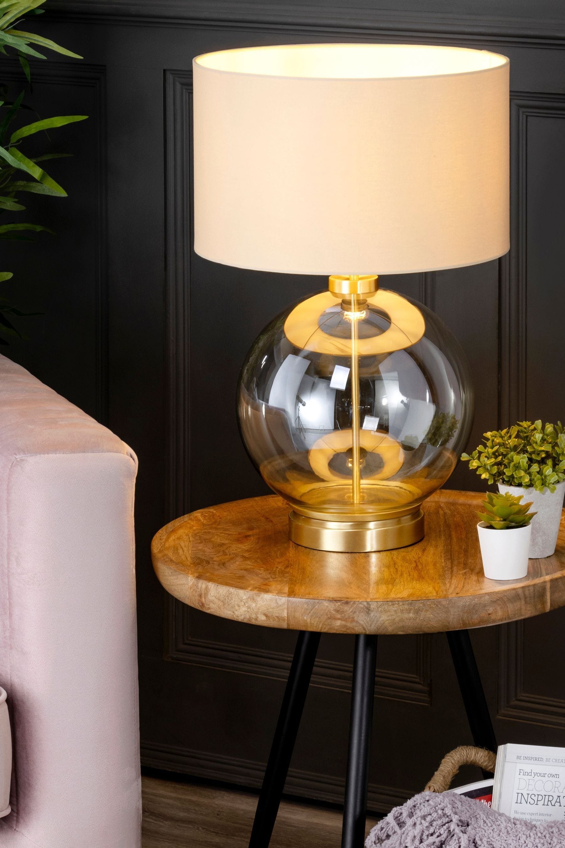 Next table sale lamps gold