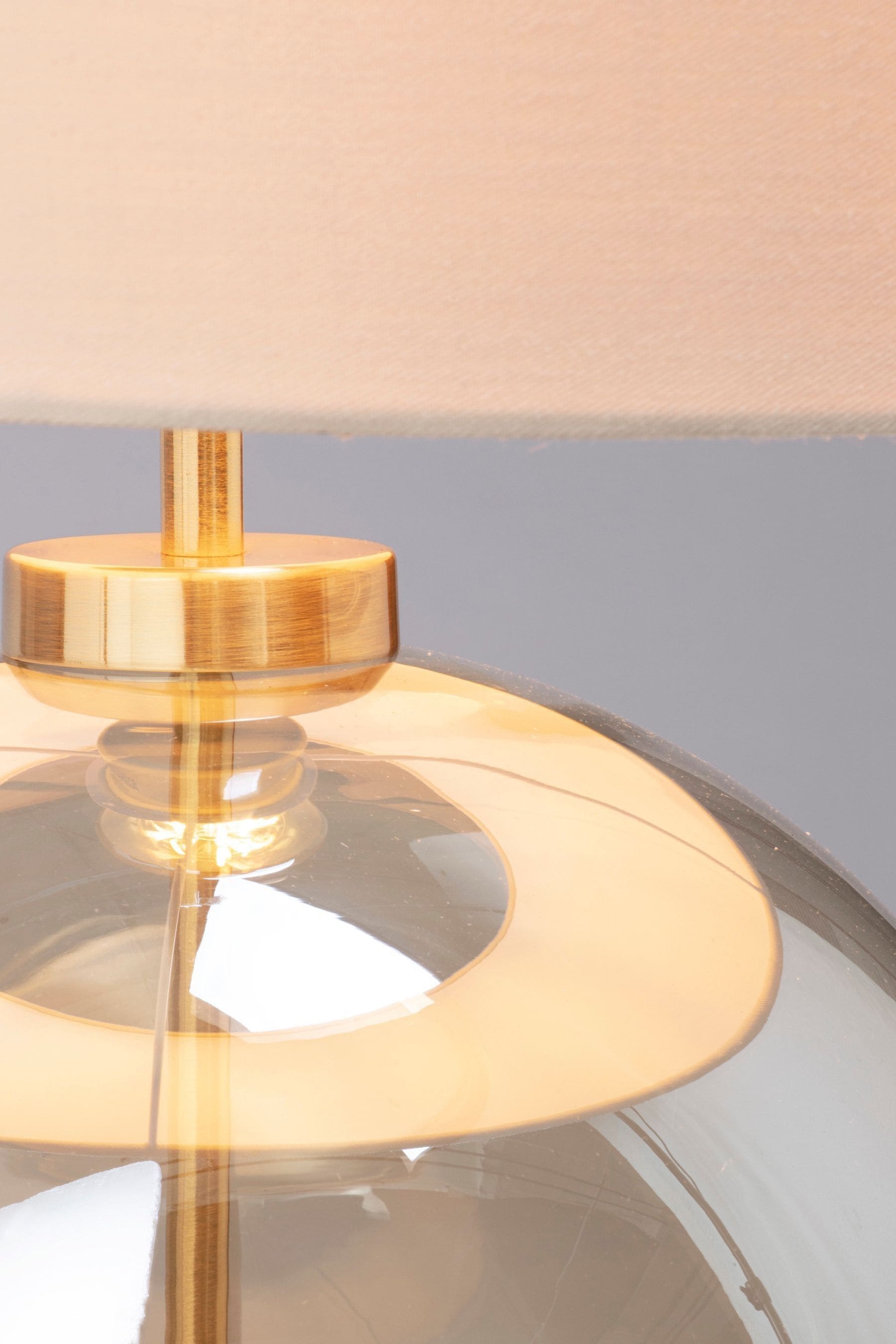 Buy BHS Silver Large Glass Table Lamp from the Next UK online shop