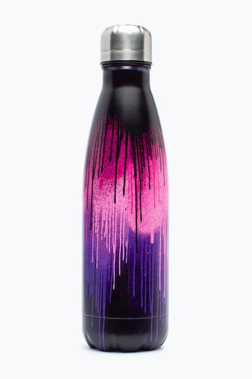 Hype. Pink Drip Metal Water Bottle