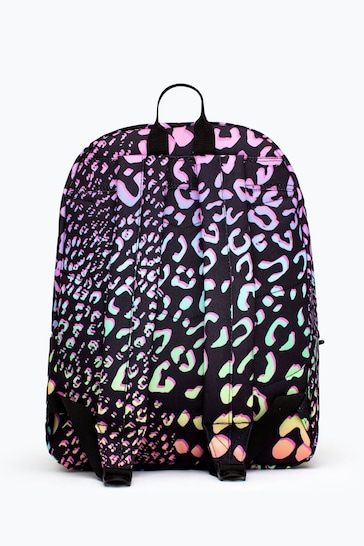 Hype. Black Gradient Pastel Animal Print Backpack