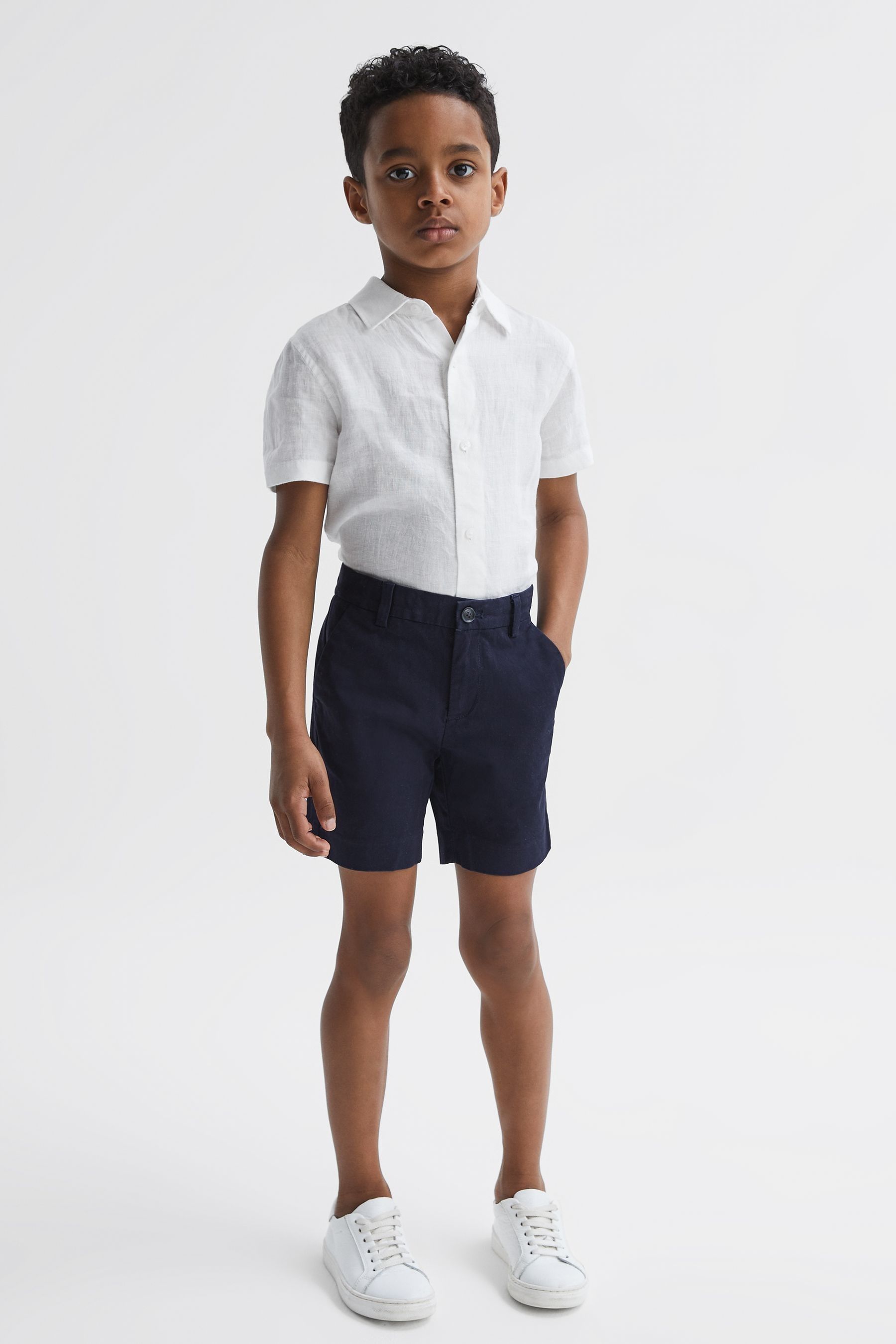 Linen shorts juniors discount