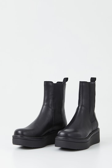 Vagabond Shoemakers Tara Flatform Chelsea Black Boots