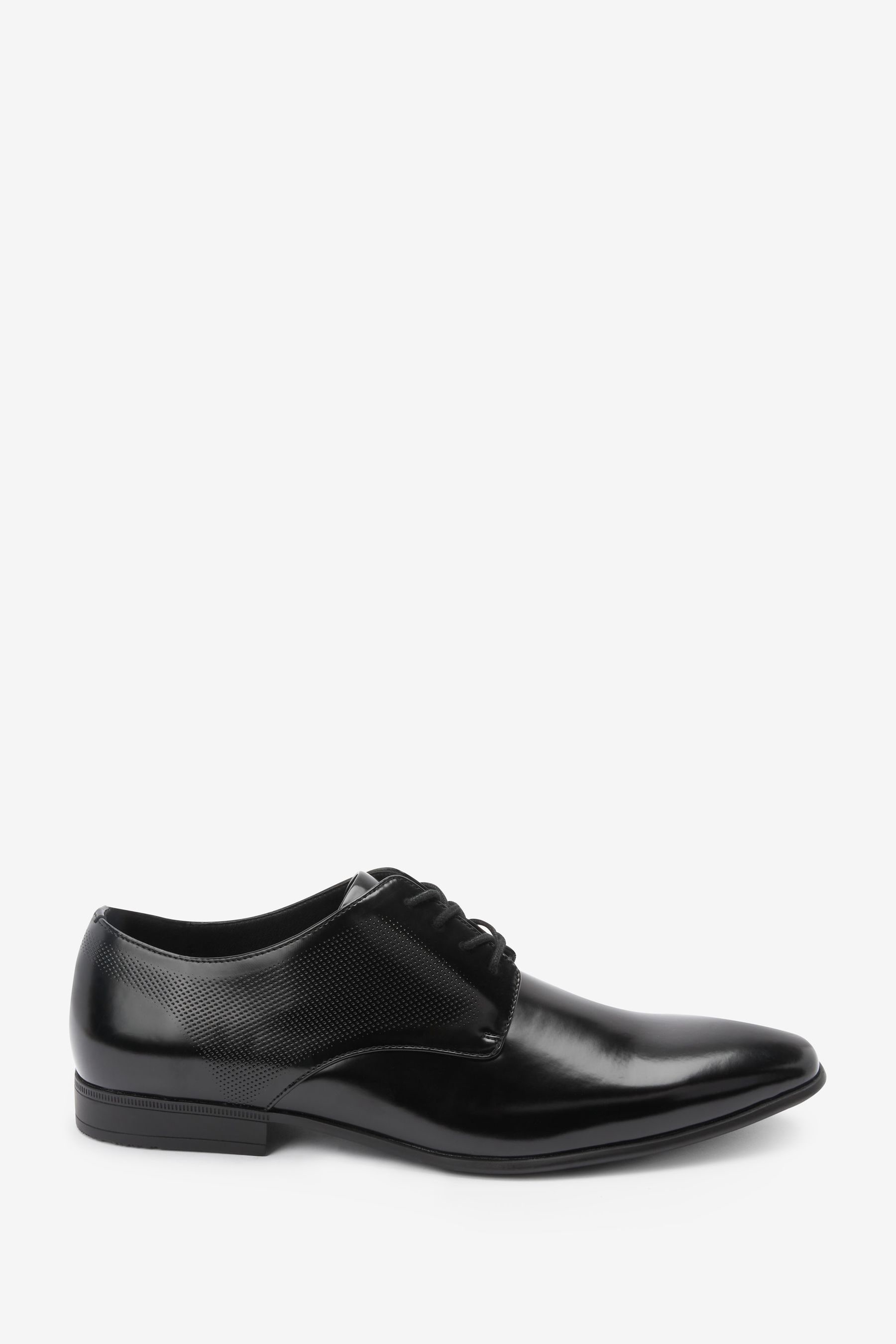 Buy Black Hi shine Derby Lace Up Shoes from the Next UK online shop