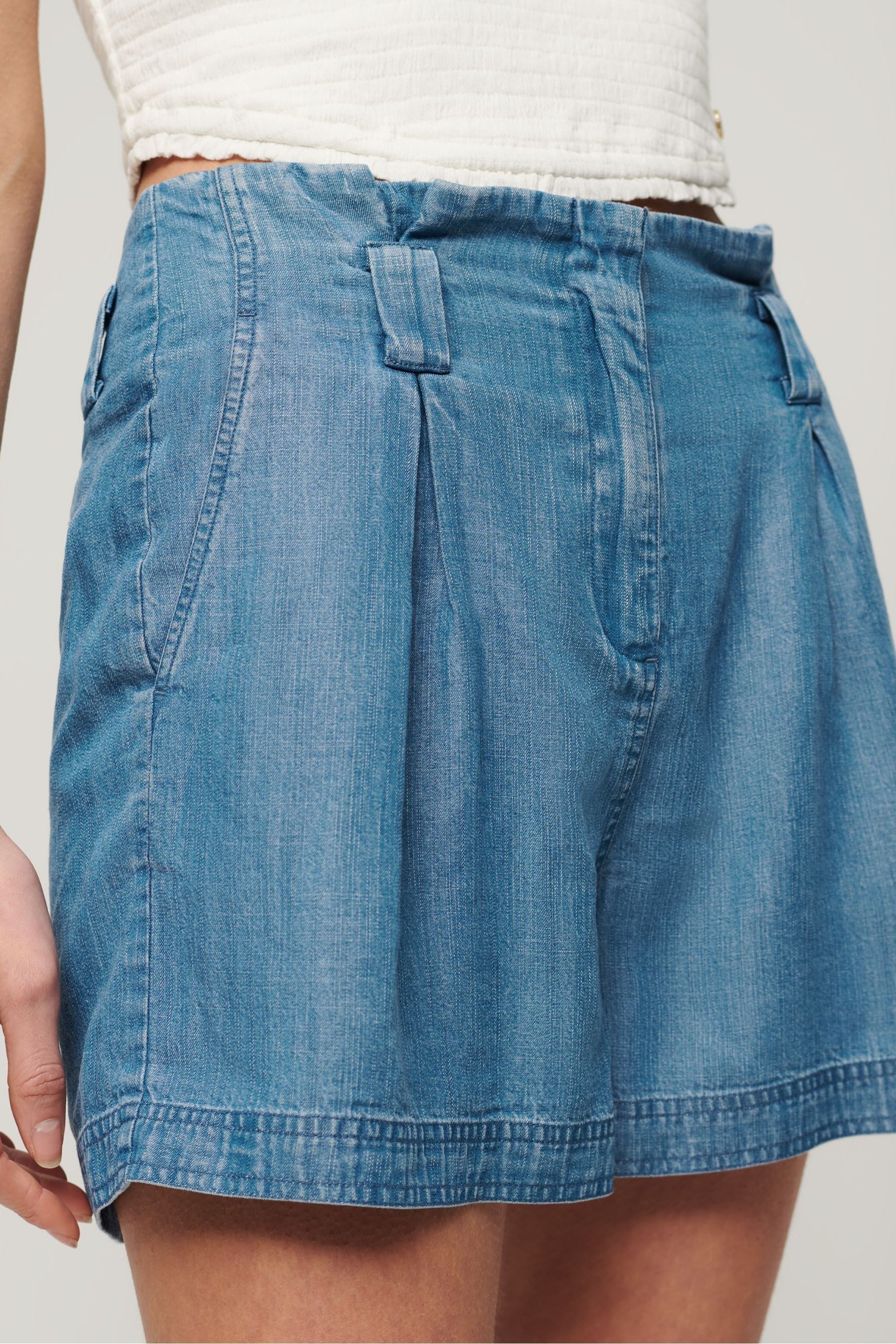 Buy Superdry Blue Vintage Paperbag Shorts from the Next UK online shop