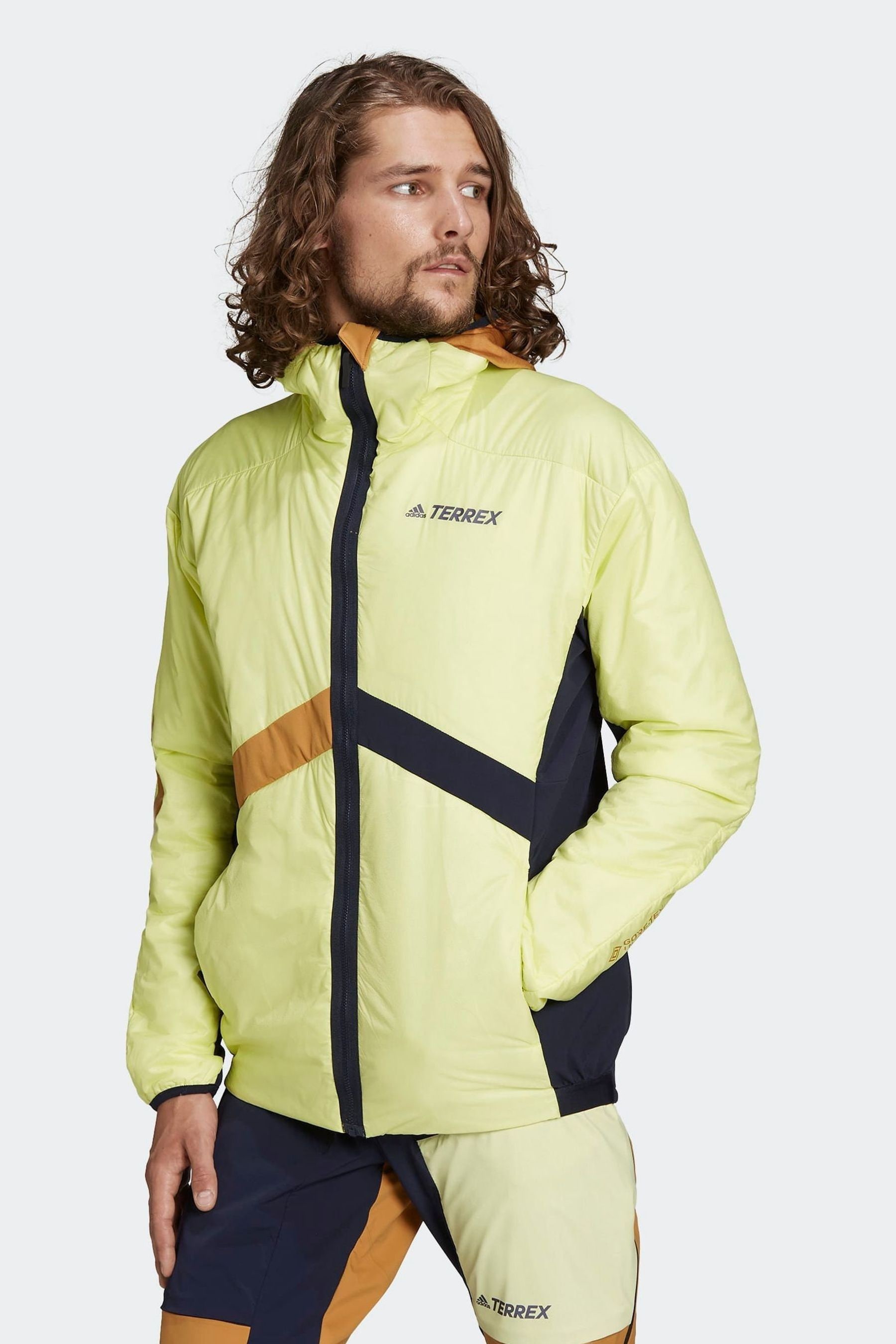 adidas Yellow Terrex Skyclimb Gore Hybrid Insulation Ski Touring Jacket