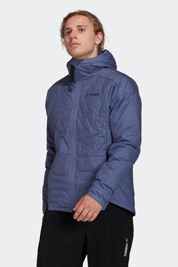 adidas Purple Terrex MYSHELTER PrimaLoft Hooded Padded Jacket