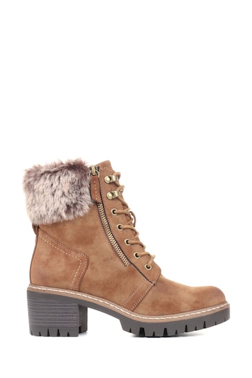 Pavers Faux Fur Ankle Boots