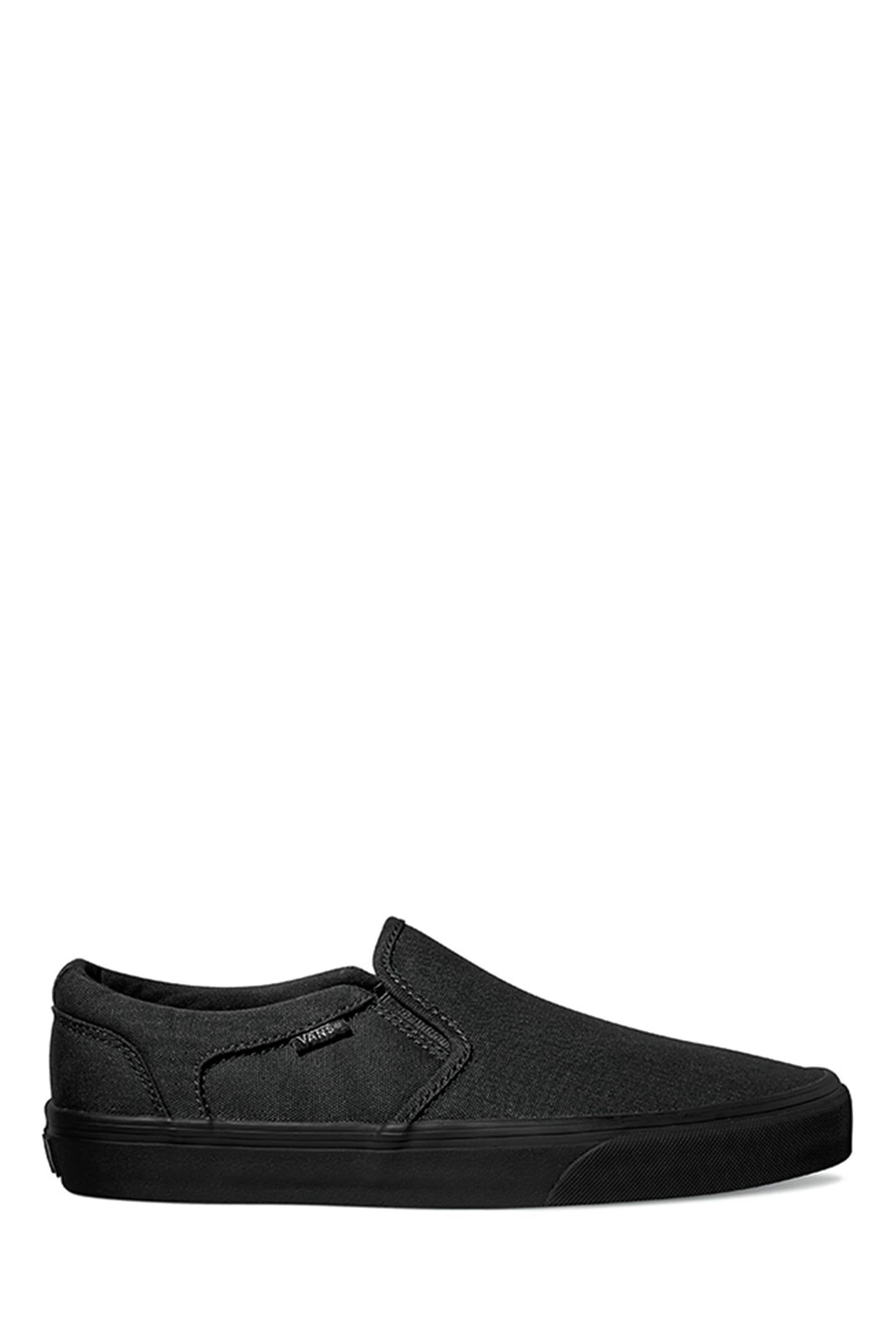 Black vans 2025 slip on womens