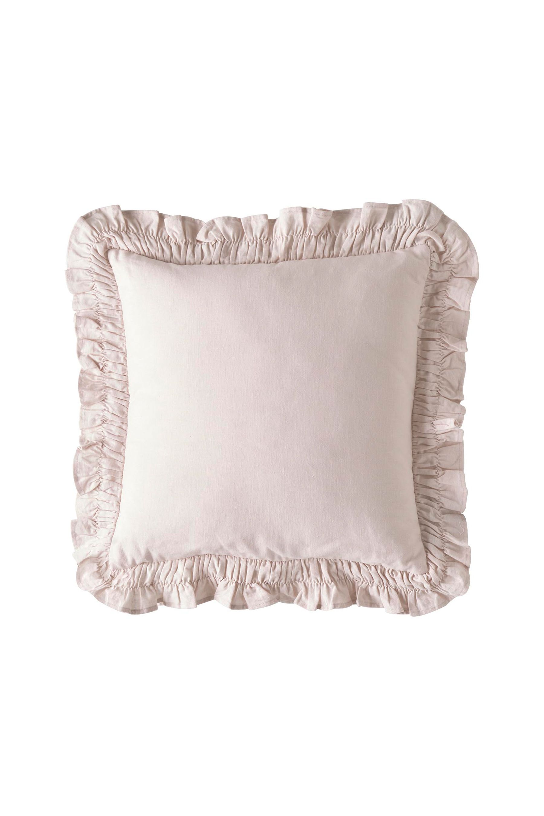 Laura ashley ruffled best sale garden throw pillow