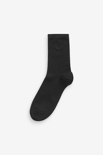Black Modal Ankle Socks 4 Pack