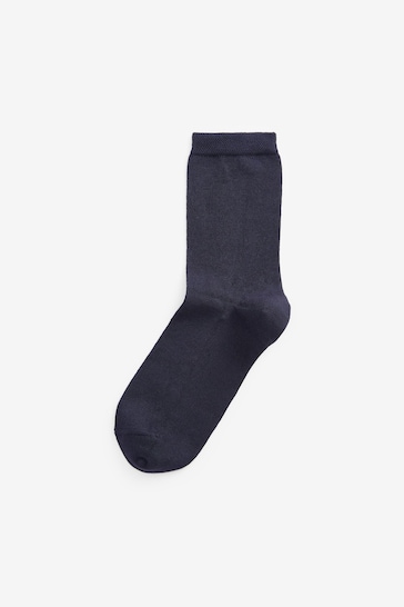 Navy Blue Modal Ankle Socks 4 Pack