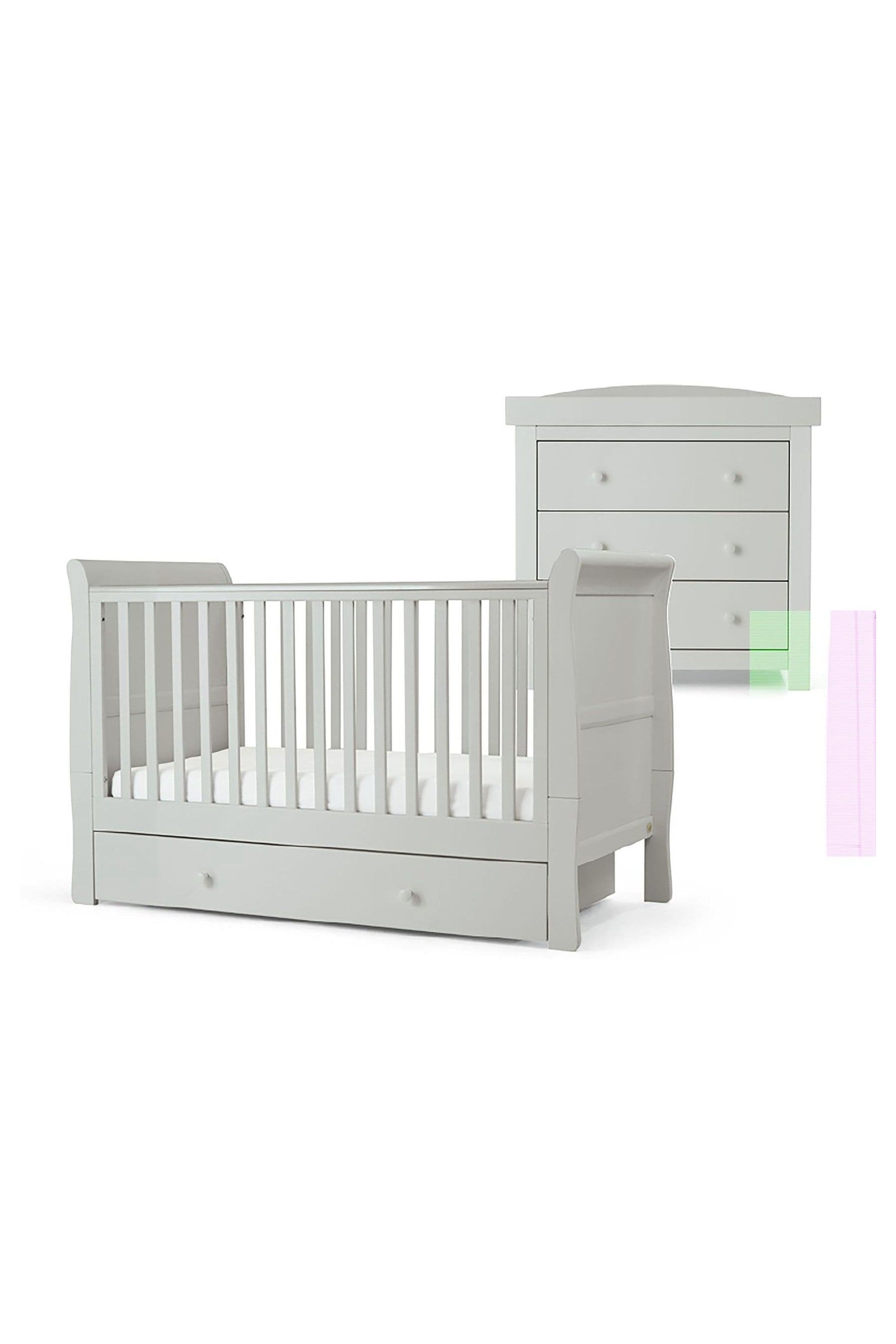 Mia sleigh cot bed dimensions top