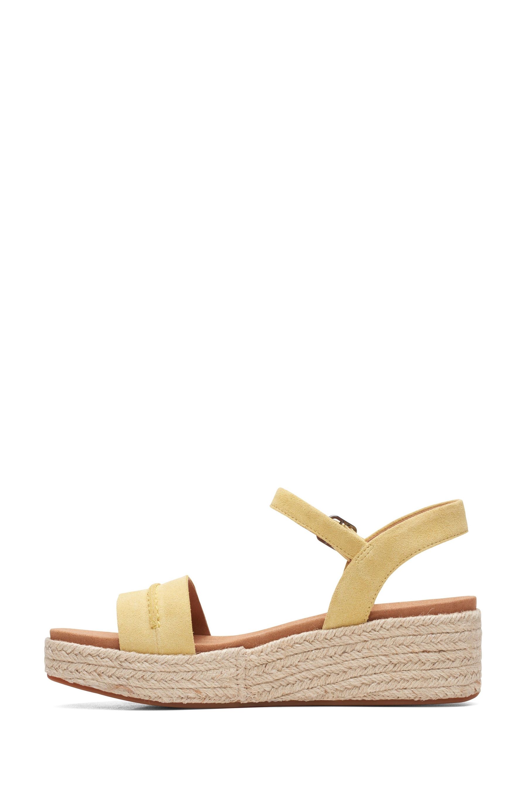 Buy Clarks Yellow Suede Kimmei Stitch Sandals from the Next UK