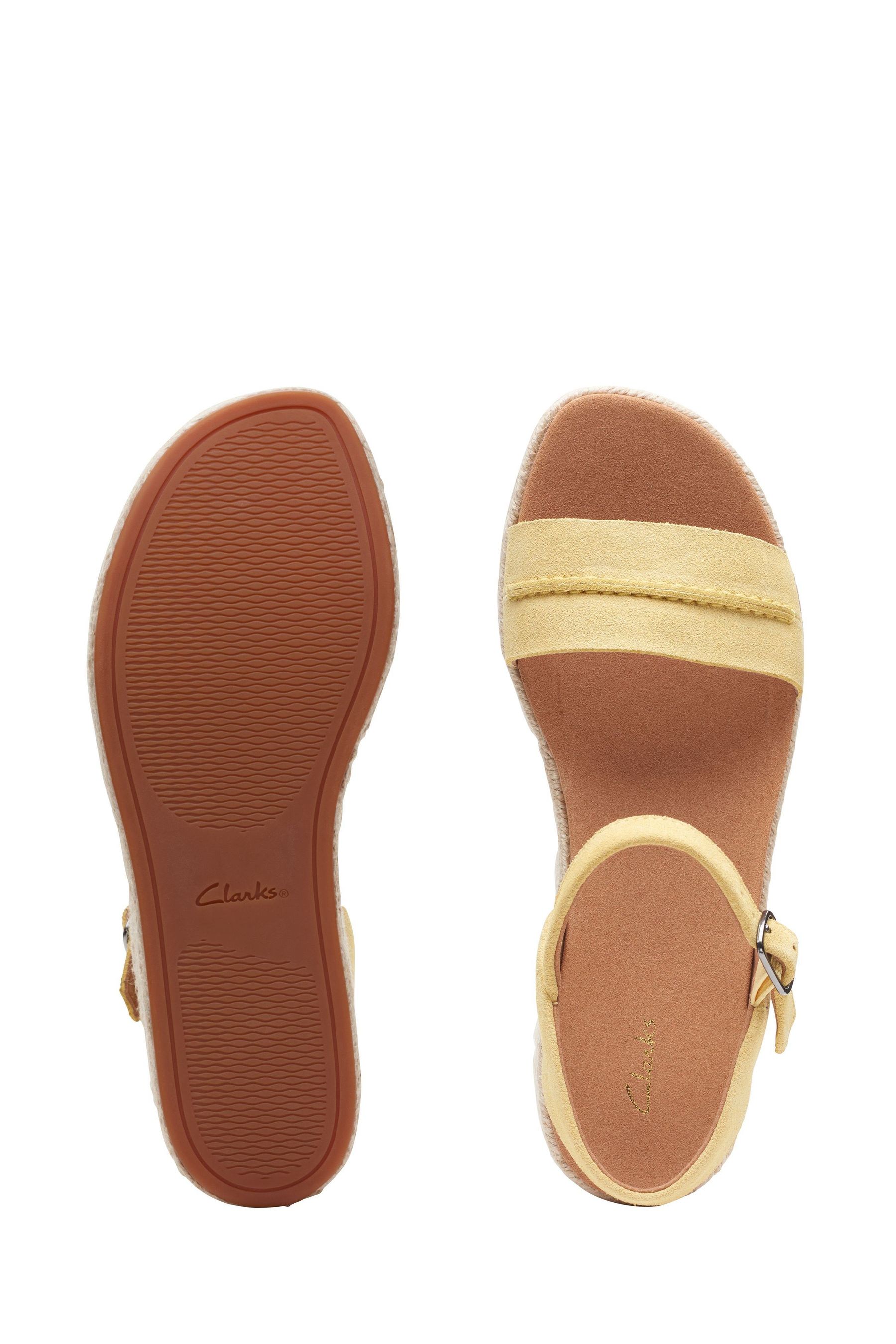 Clarks yellow shop sandals