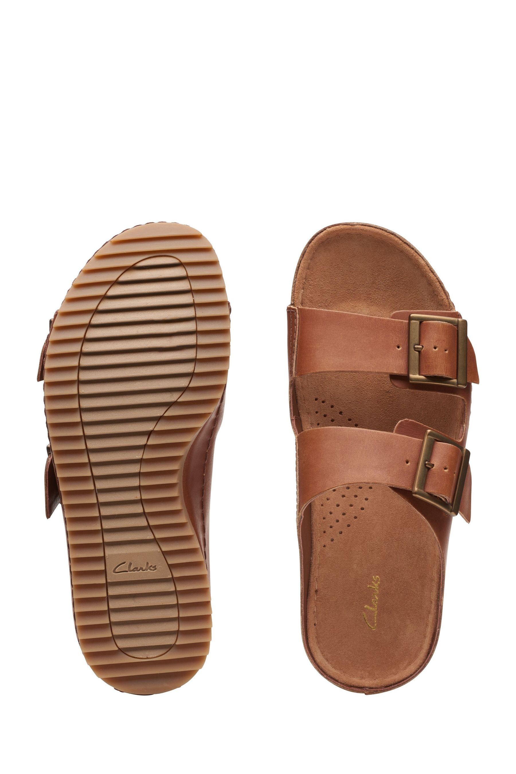 Buy Clarks Natural Leather Brookleigh Sun Sandals from the Next UK