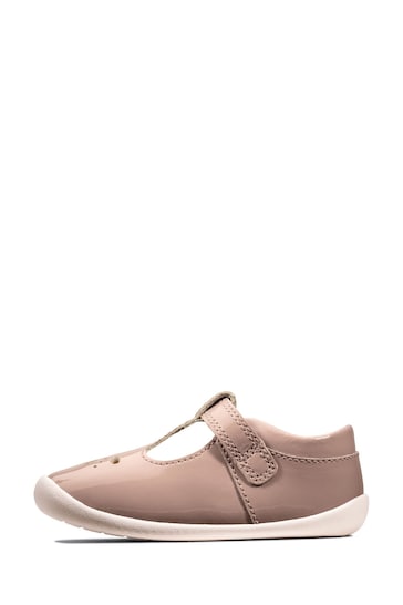 Clarks Pink Multi Fit First Walker Roamer Shoes
