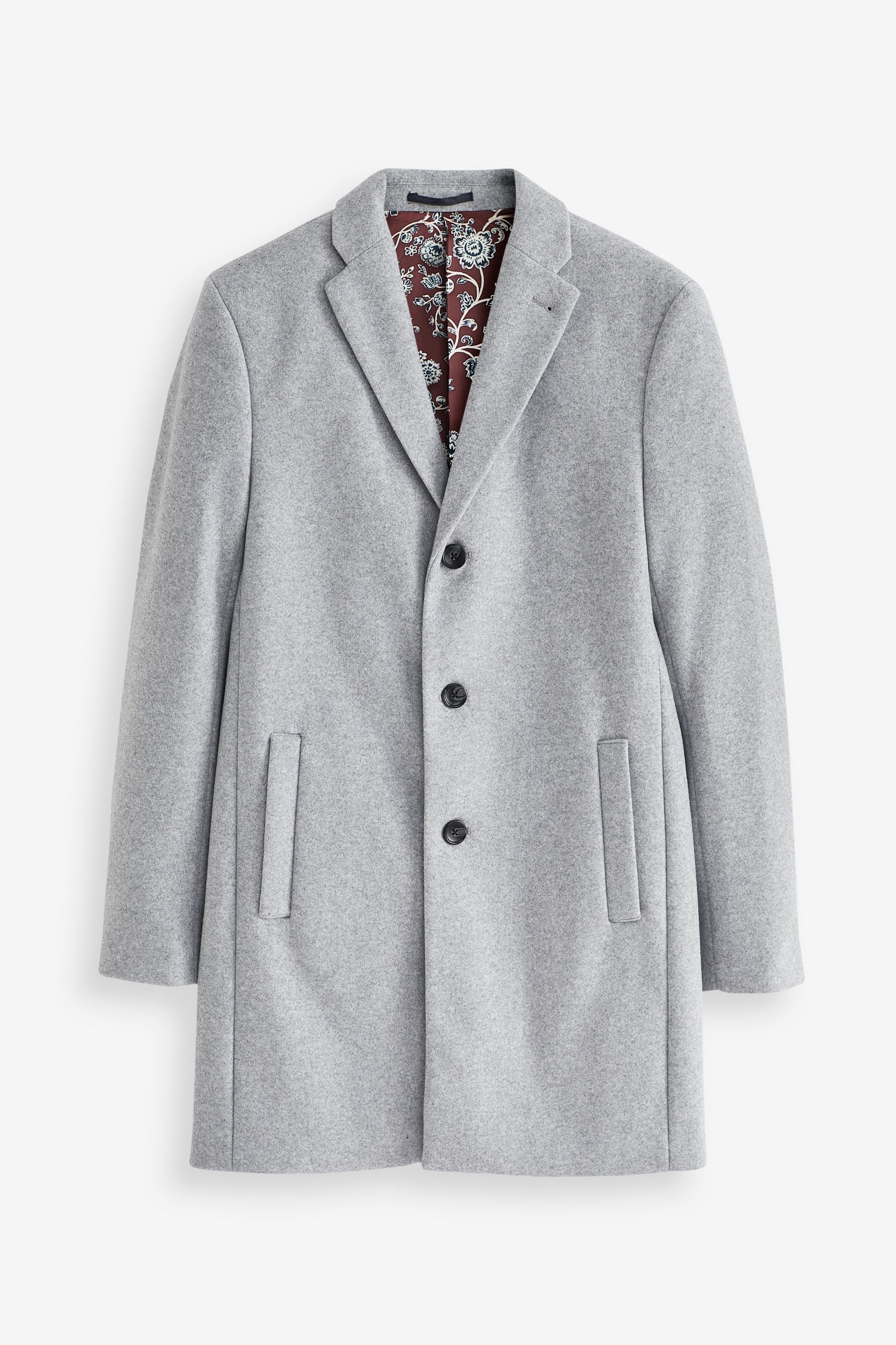 Mens grey epsom sales coat