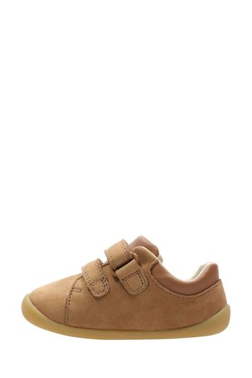 Clarks Tan Multi Fit First Walkers Leather Roamer Craft Shoes
