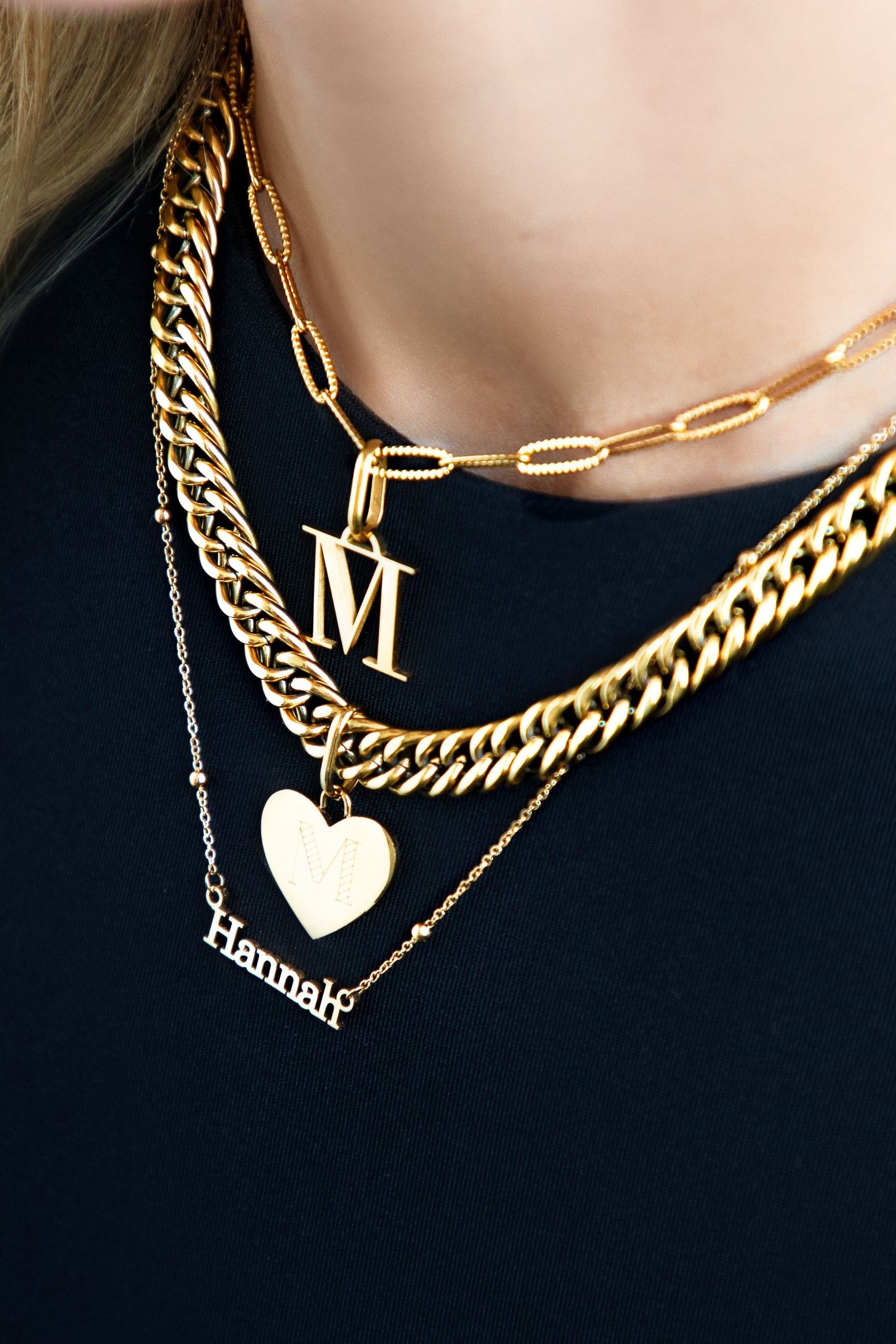 Abbott Lyon 16in Gold Chain Necklace Sphere Chain Necklace