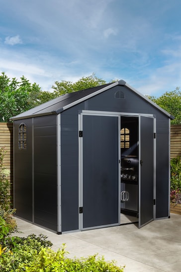 Rowlinson Garden Products Grey Airevale Shed 8x6