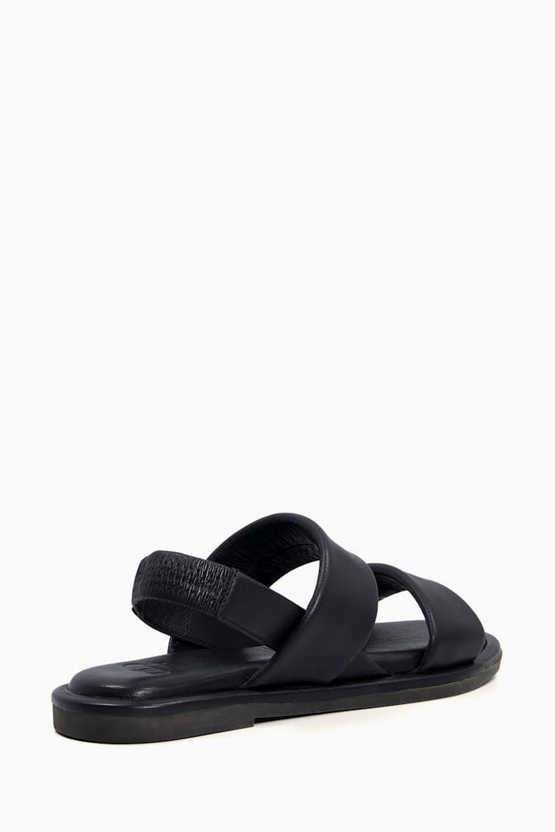 Dune black flat clearance sandals