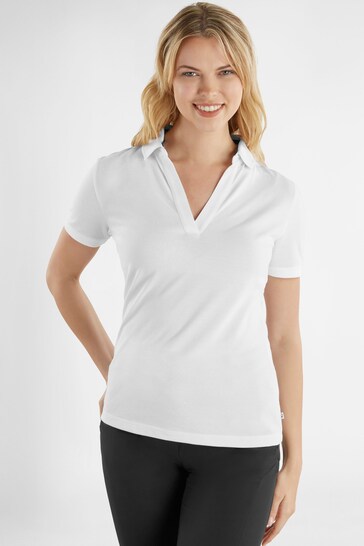 Calvin Klein Golf Jenny Open Neck White Polo Shirt