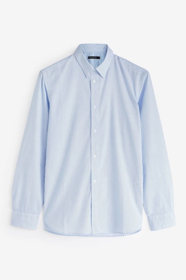 French Connection Blue Design Long Sleeve Shirt