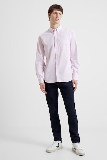 French Connection Blue Oxford Long Sleeve Shirt