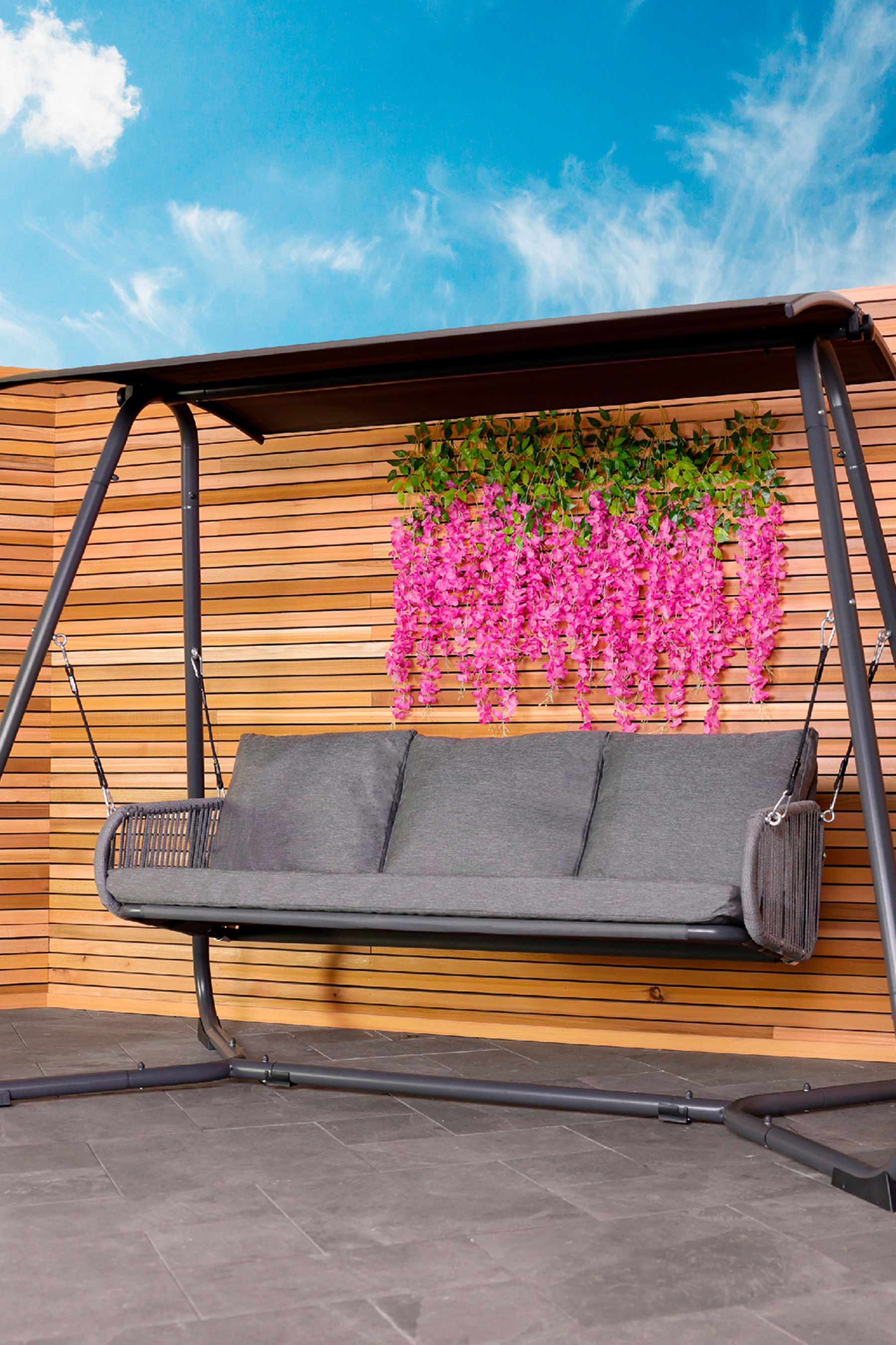 Garden swing 3 online seater sale