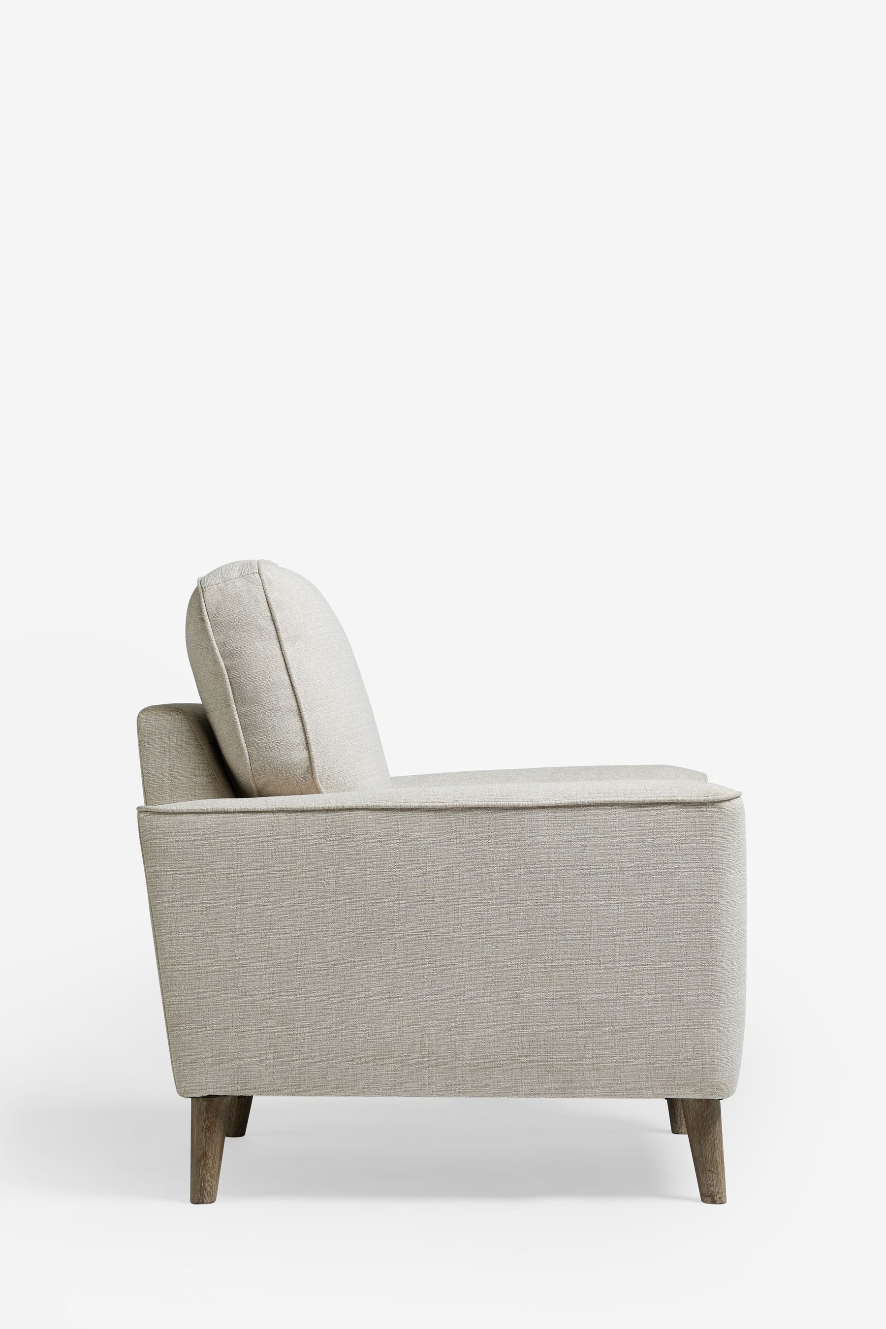 Tweedy Plain Light Natural Ash Effect Leg Stamford Accent Chair