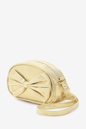 Gold Bow Cross-Body Bag