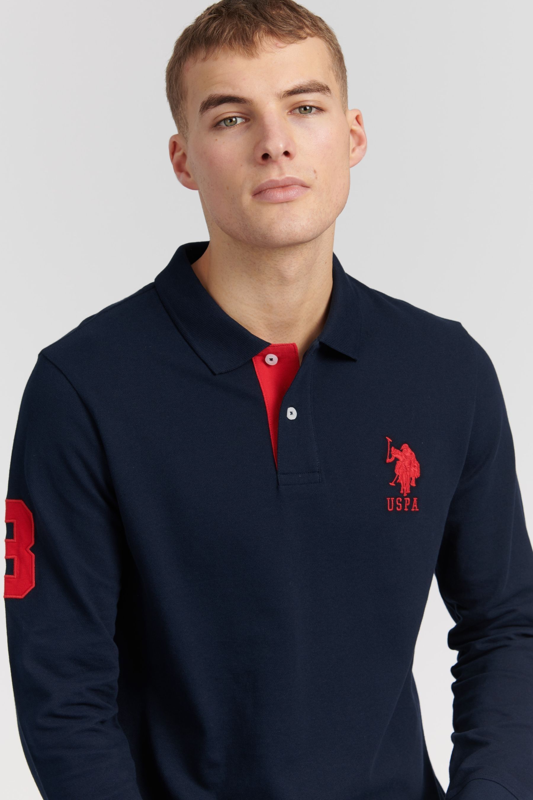 Long sleeve sale polo with blazer