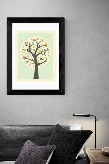 East End Prints Cream Tree of Life Print by Jazzberry Blue