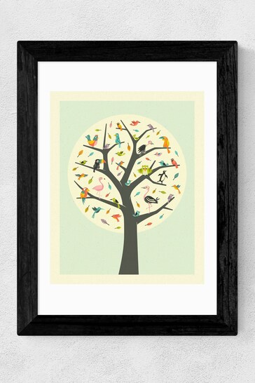 East End Prints Cream Tree of Life Print by Jazzberry Blue