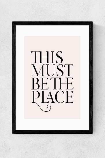 East End Prints Pink Must Be The Place Print by Flower Love Child