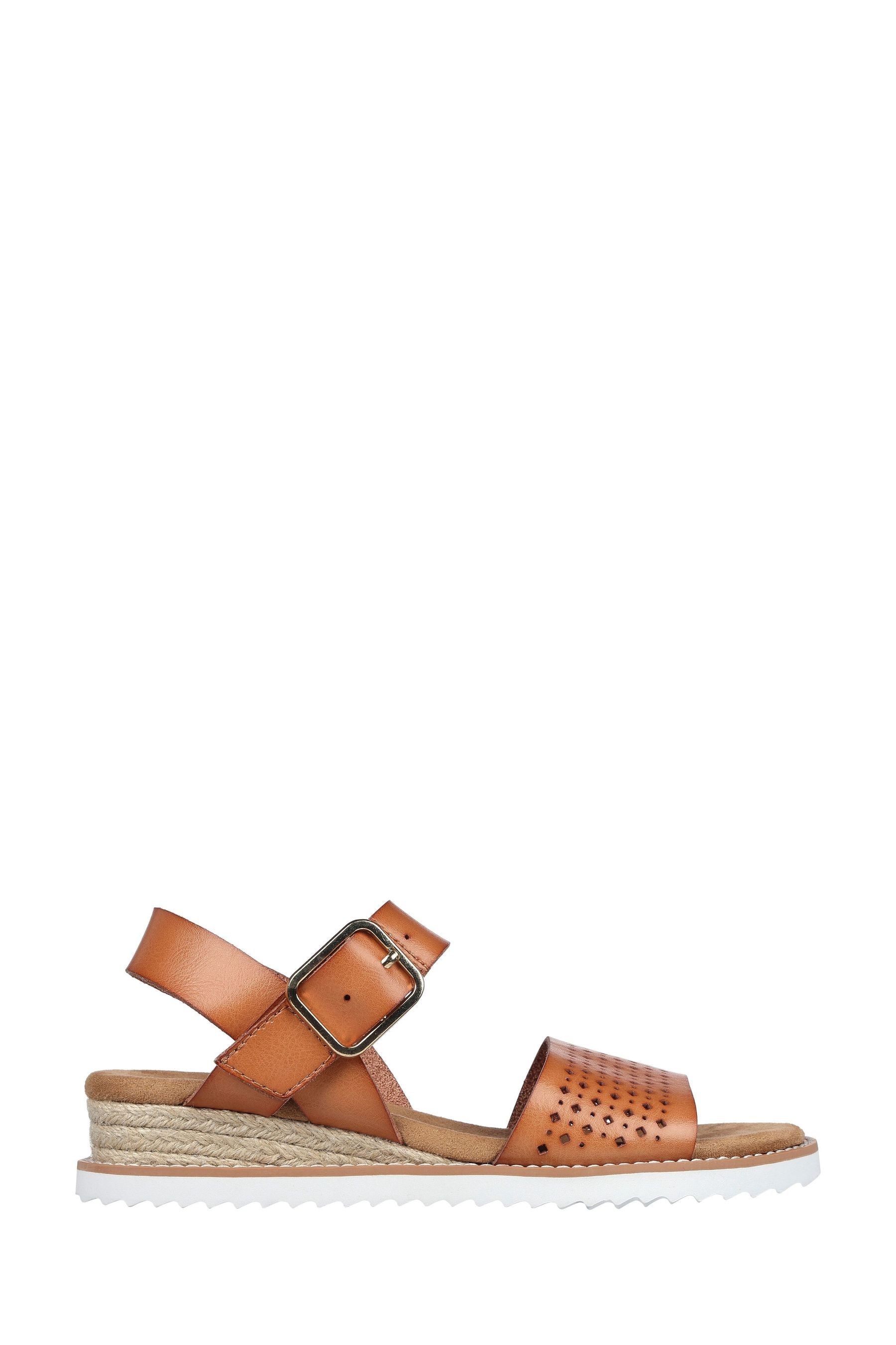 Skechers sandals womens shop brown