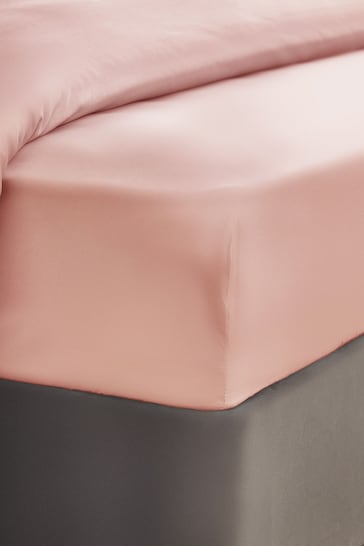 Silentnight Pink Pure Cotton Fitted Sheet