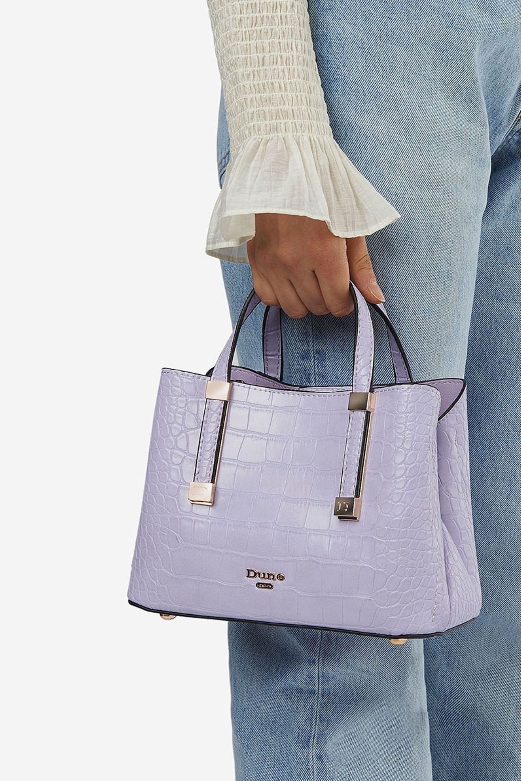 Alyssaa faceted bow leather tote bag best sale