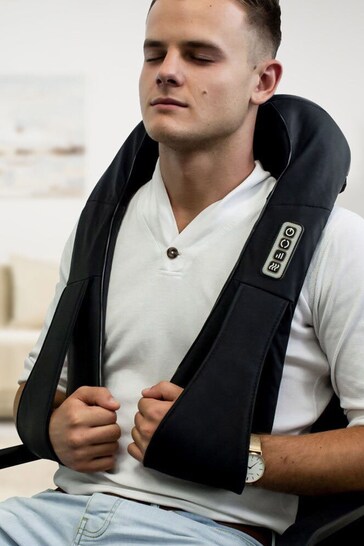 MenKind Shiatsu Neck Massager with Arm Loops