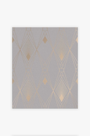 Grey Next Deco Geometric Wallpaper Wallpaper