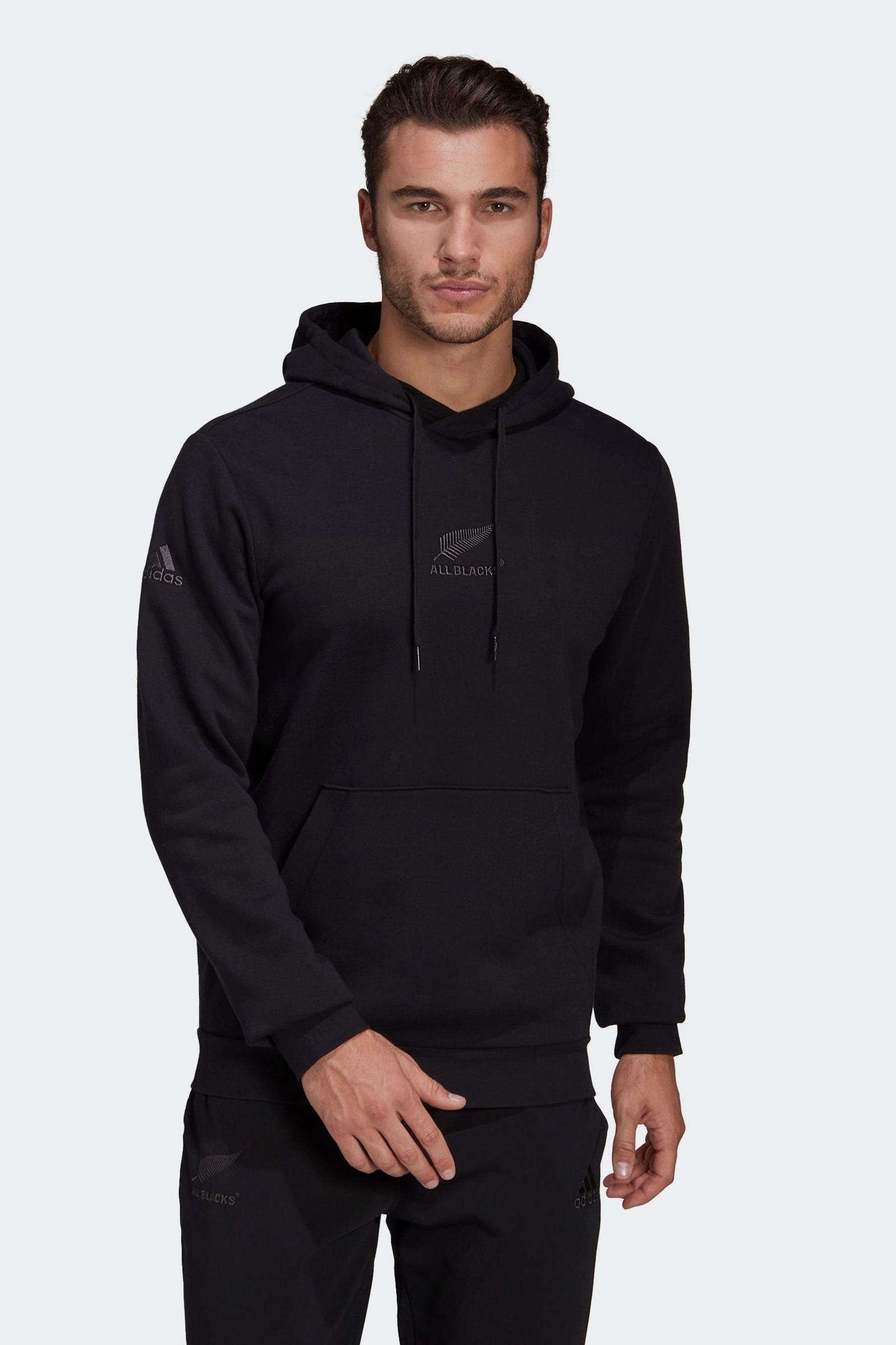 Buy adidas All Blacks Lifestyle Fleece Black Hoodie from the Next