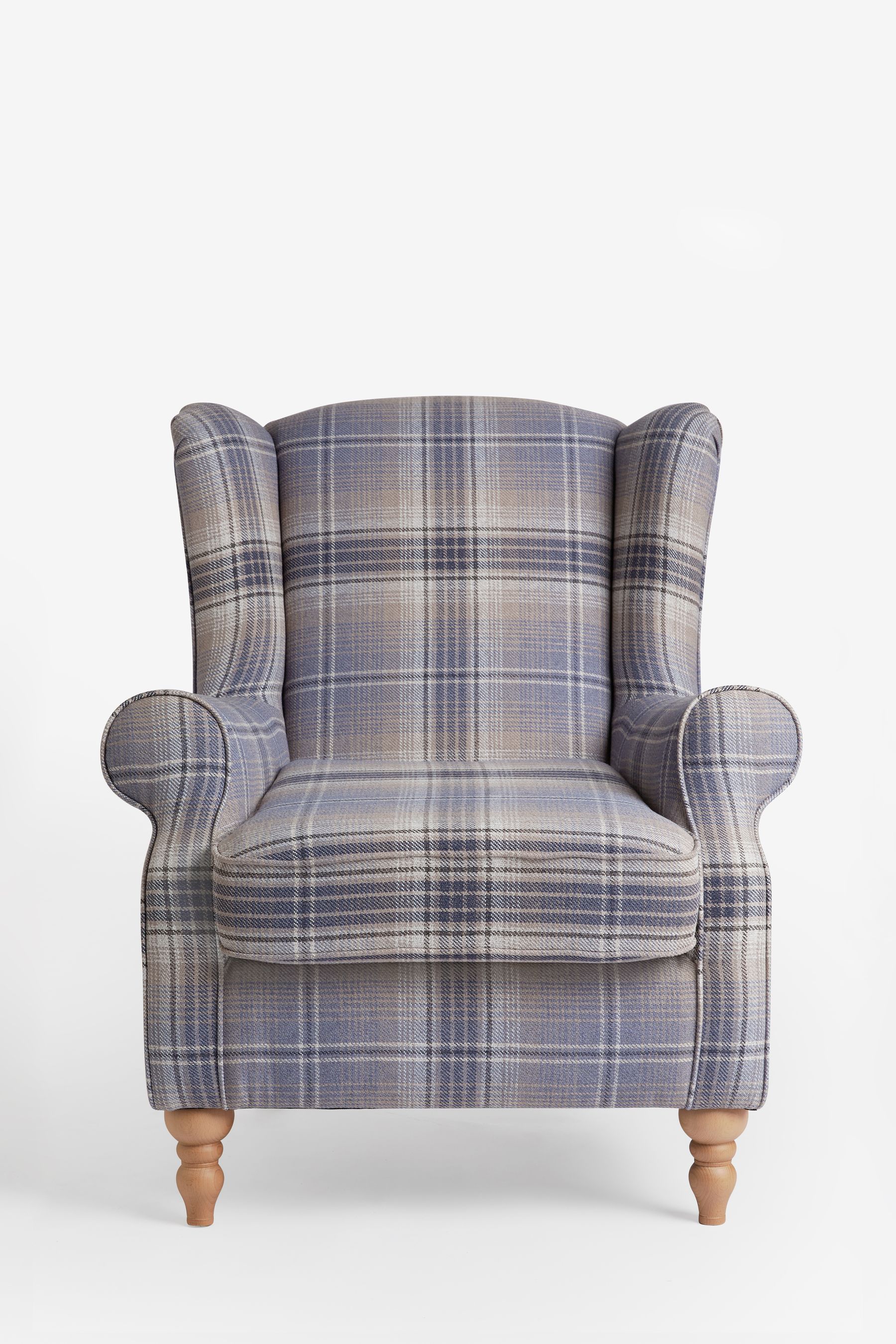 Blue armchair next sales