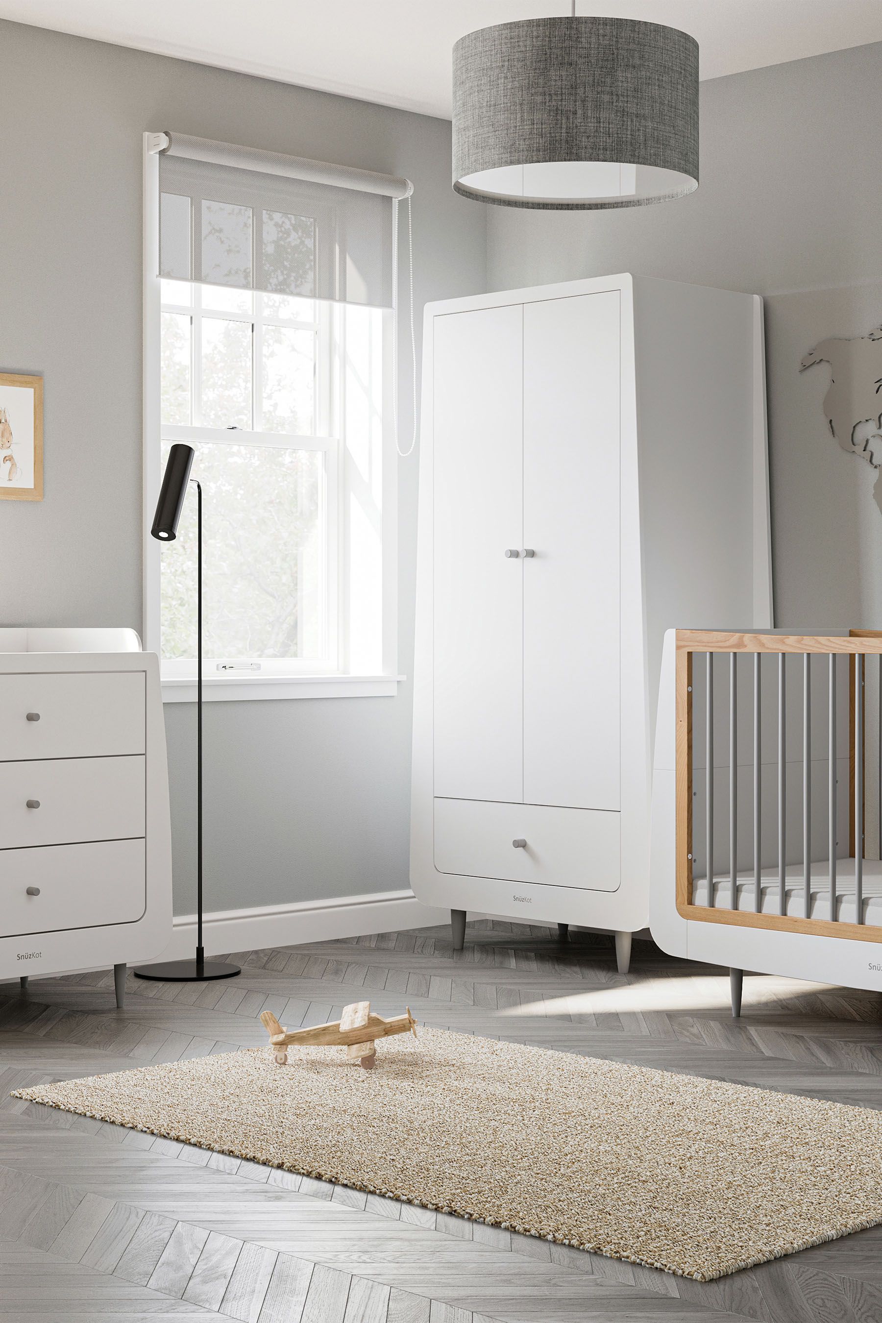 Buy Snuz Grey SnuzKot Skandi 3 Piece Nursery Furniture Set from