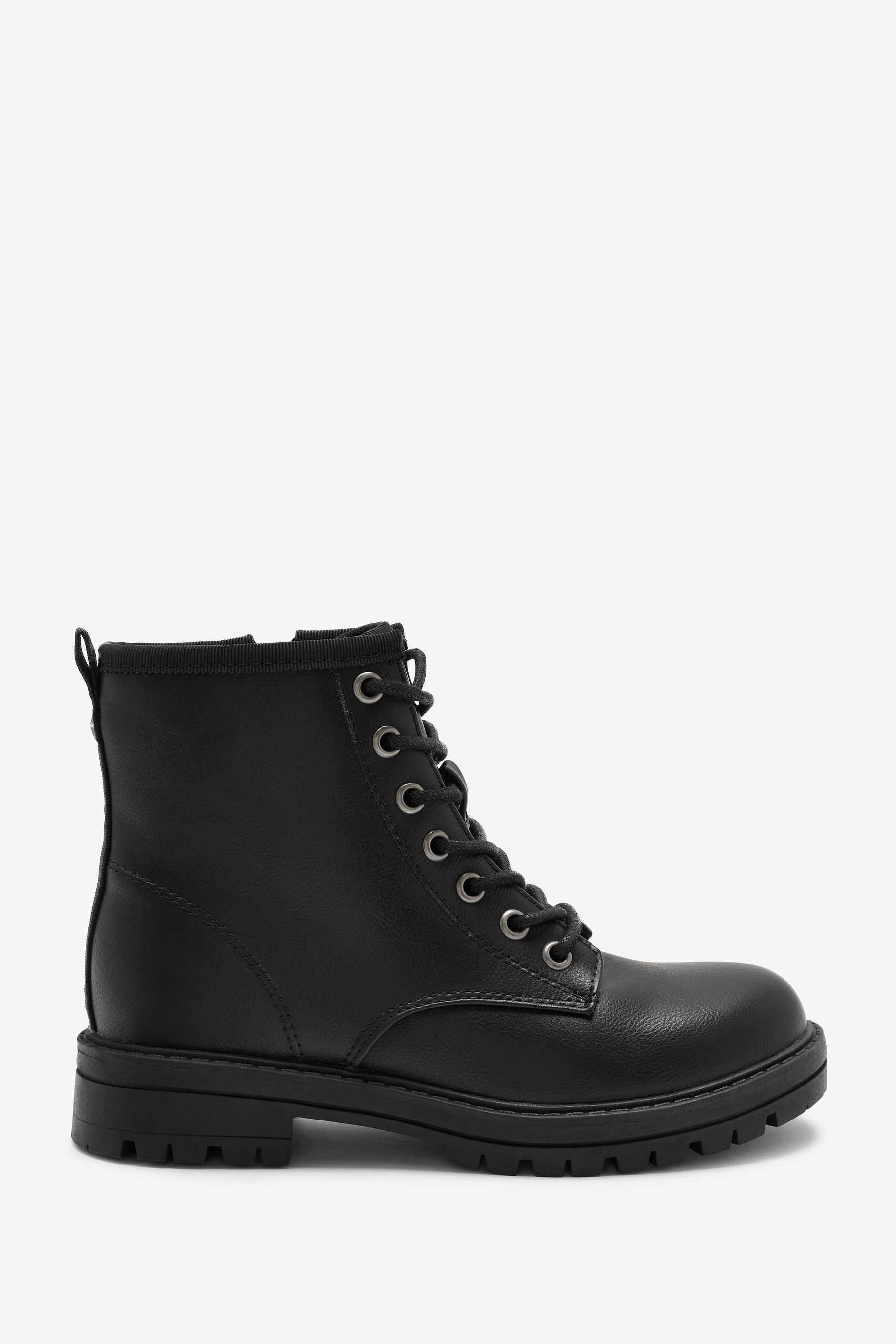 Timberland black shop lace up boots