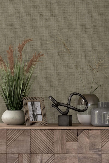 Natural Next Linen Weave Wallpaper Wallpaper