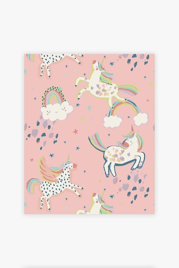 Pink Party Unicorn Wallpaper Paste The Wall