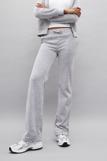 Juicy Couture Womens Velour Straight Leg Joggers