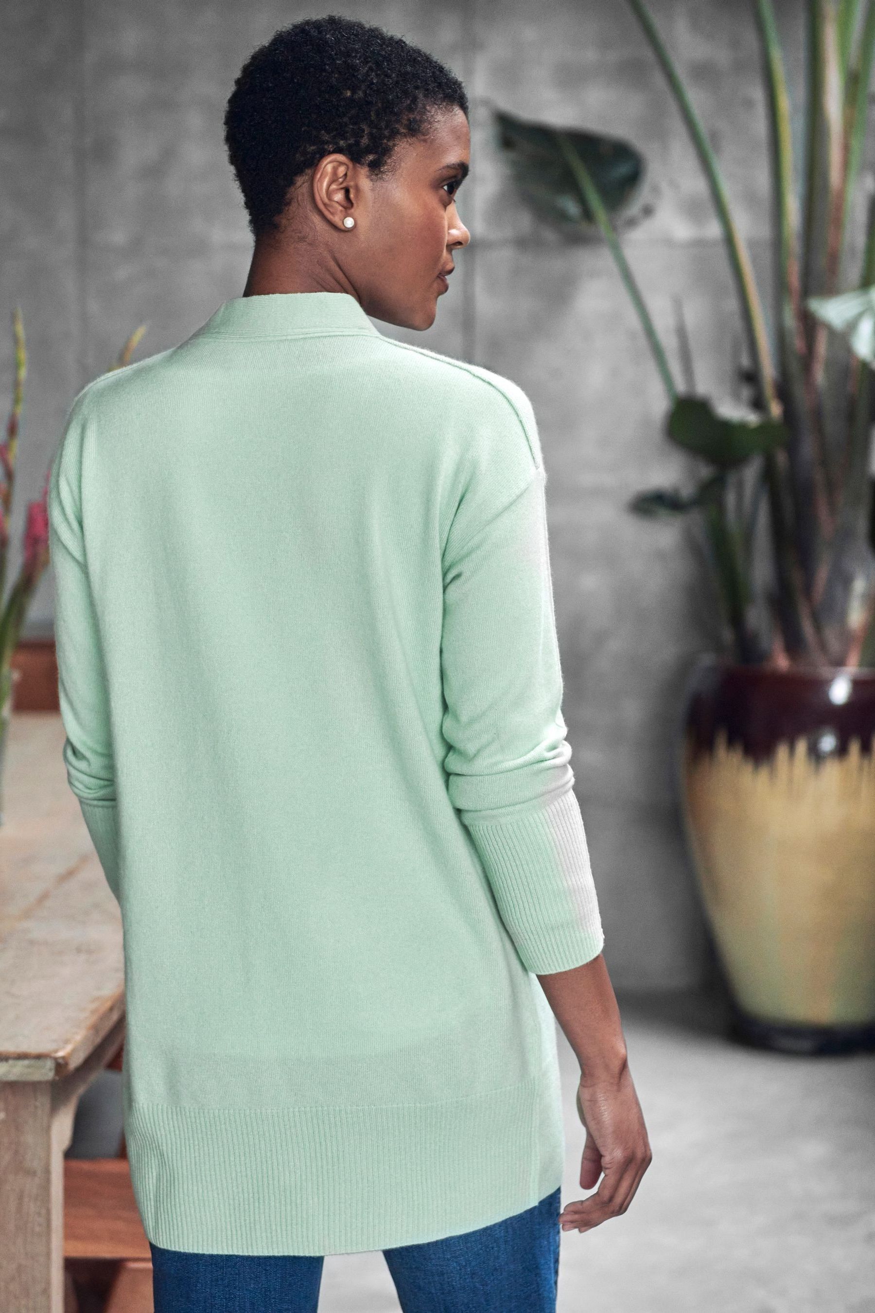 Pure collection boyfriend best sale cardigan