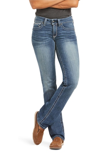 Ariat Blue REAL Straight Icon Jeans