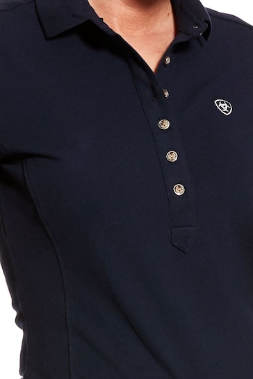 Ariat Blue Prix 2.0 Base Layer Polo Shirt